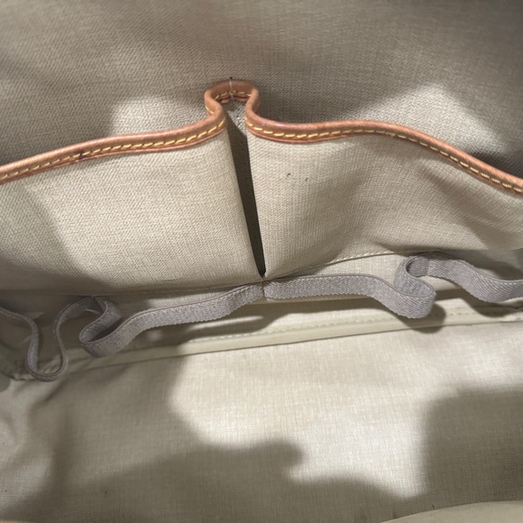 Louis Vuitton Deauville Monogramed Brown/Tan Top Handle Handbag, VTG, AUTHENTIC - Picture 5 of 6